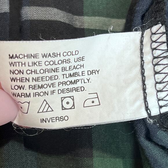 Canyon Guide Plaid Button Down Shirt Mens 2XL Green Blue Woven Workwear - Picture 6 of 8